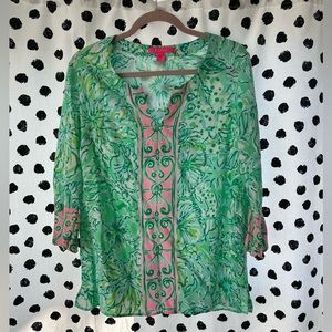 Lilly Pulitzer Tunic Top size medium